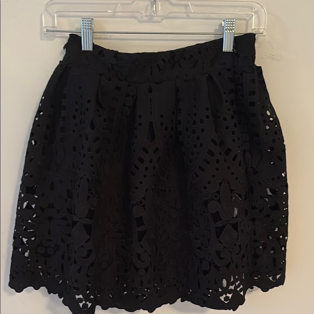 Elegant Black Lace Skirt